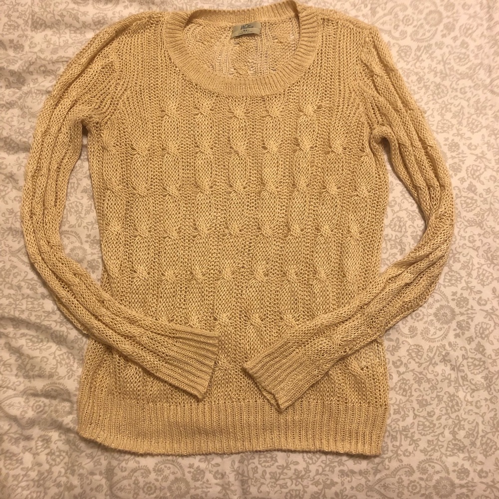 Madewell Wallace cream knitted sweater - XS